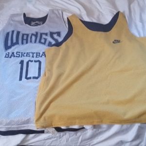 reversible Nike basketball tank top Blue/yellow